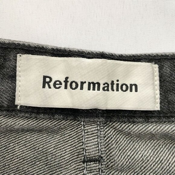 REFORMATION HIGH RISE CIGARETTE IN CHARCOAL GREY CUT LY008 - 25 - Picture 4 of 10